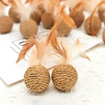 4pcs Interactive Durable Pet Toy Rattan Sounding Bell - Image 4