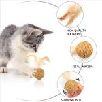 4pcs Interactive Durable Pet Toy Rattan Sounding Bell - Image 2